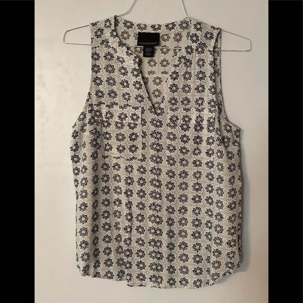 Cynthia Rowley sleeveless top. EUC